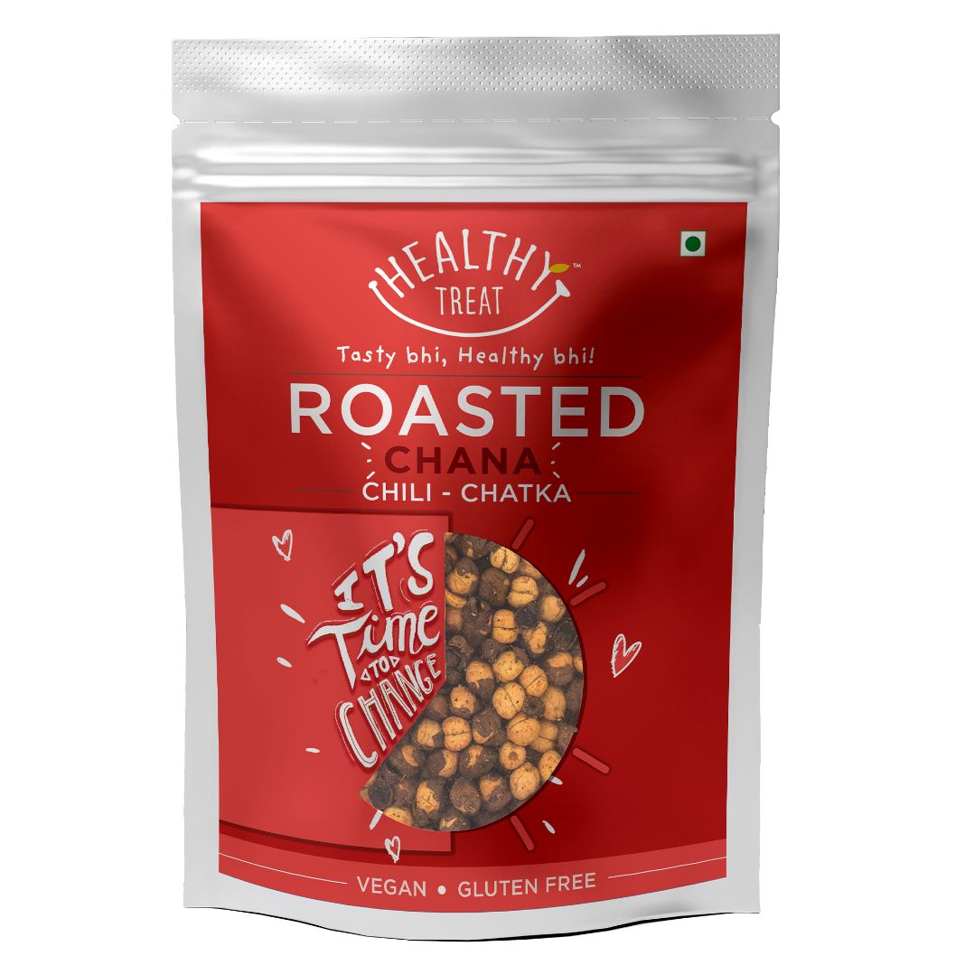 2 Pack of Roasted Chana Chilli Chatka - My Healthy Treat - (200gm each)