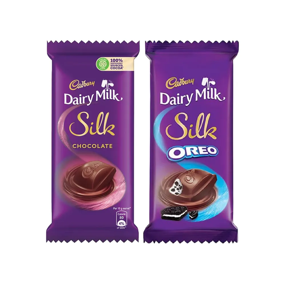 Milk Silk 60g & Oreo Silk Chocolate 60g - Cadbury